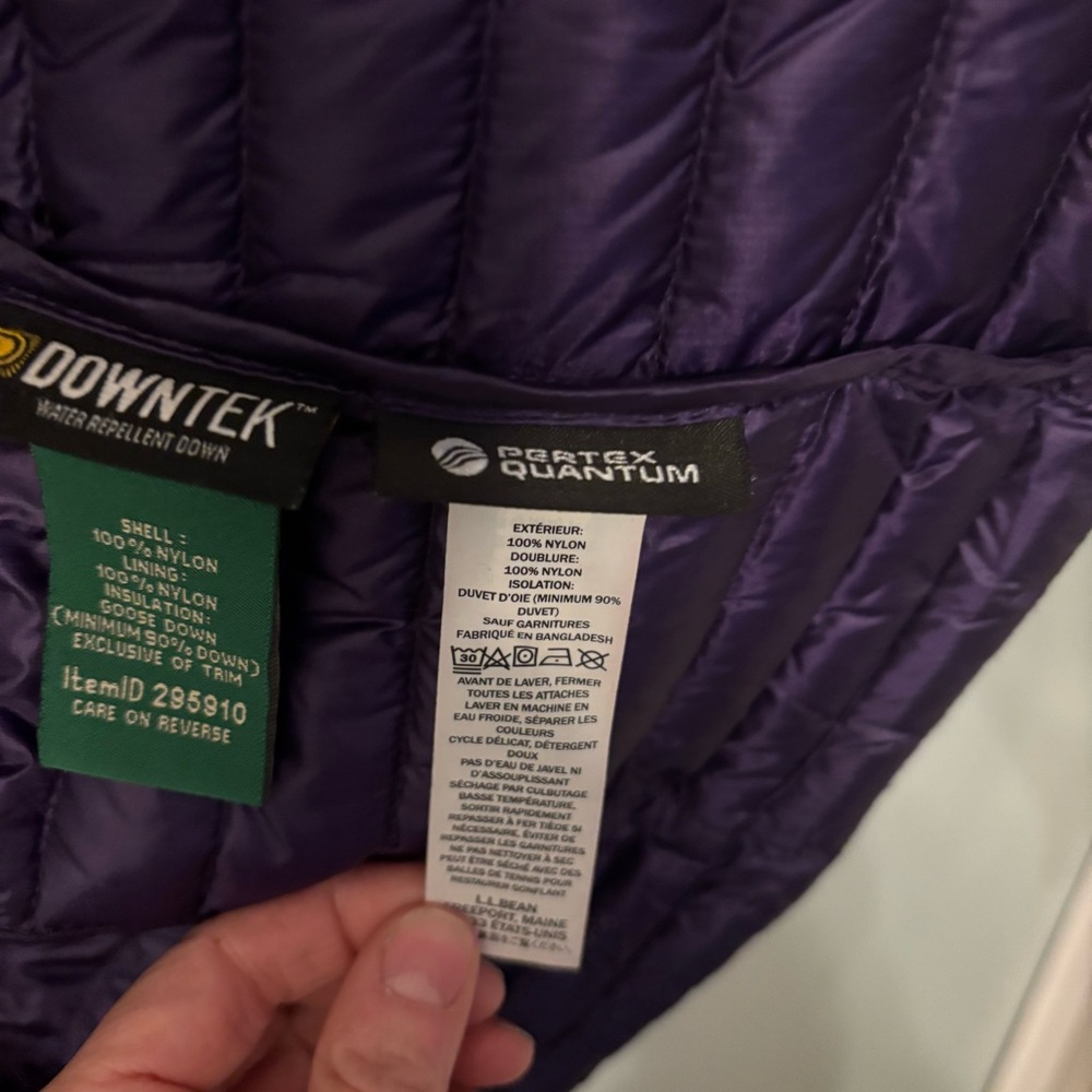 L.L. Bean Deep Purple Puffer Vest - Picture 12 of 13